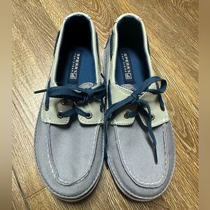 Sperry Top Sider Youth 2 Gray and Navy Like-New